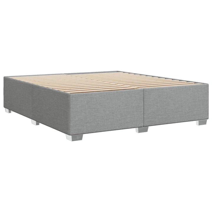 sengeramme uden madras 200x200 cm stof lysegrå