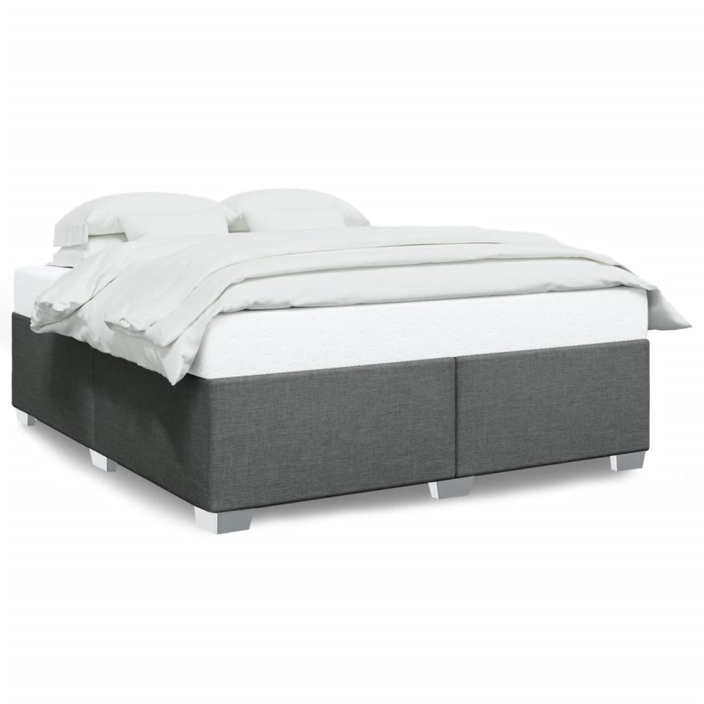 sengeramme uden madras 200x200 cm stof mørkegrå