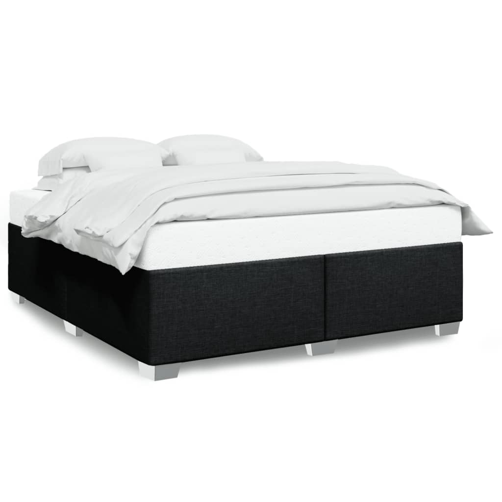 sengeramme uden madras 200x200 cm stof sort