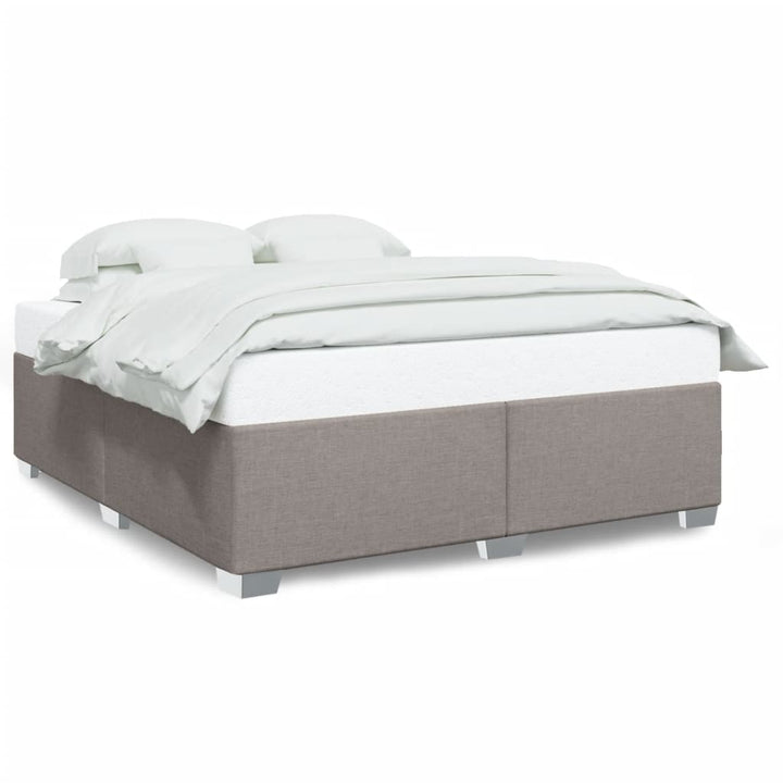sengeramme uden madras 200x200 cm stof gråbrun