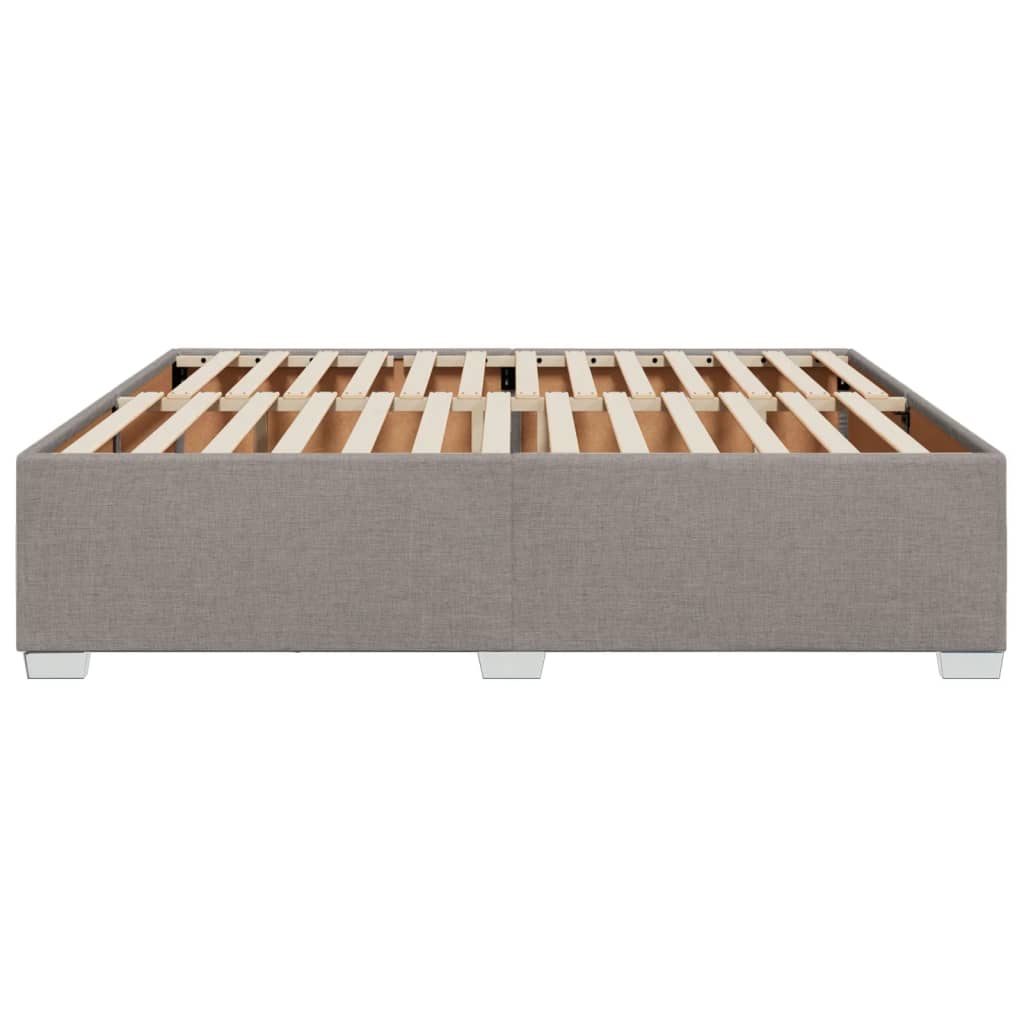 sengeramme uden madras 200x200 cm stof gråbrun