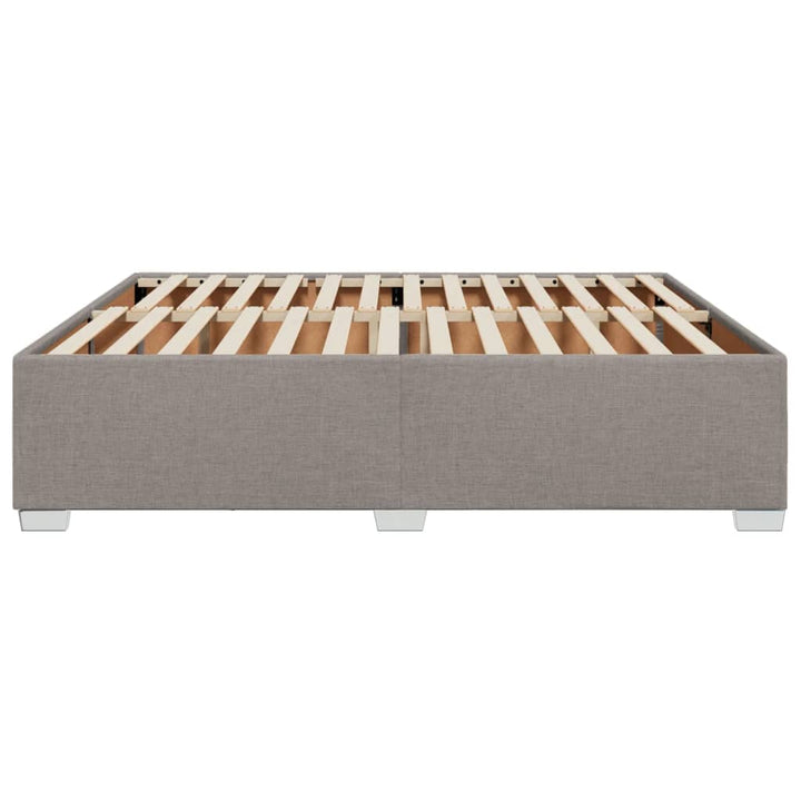 sengeramme uden madras 200x200 cm stof gråbrun