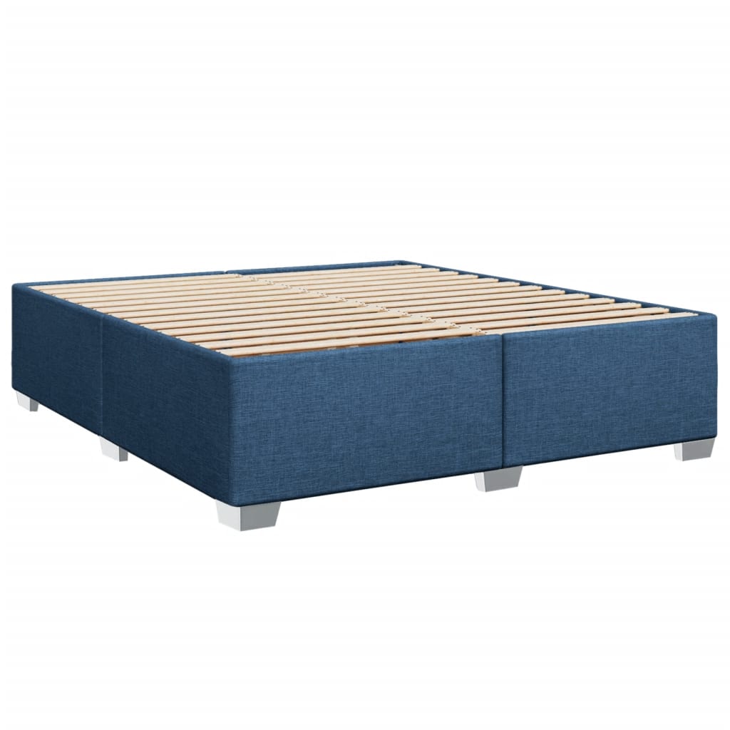 sengeramme uden madras 200x200 cm stof blå