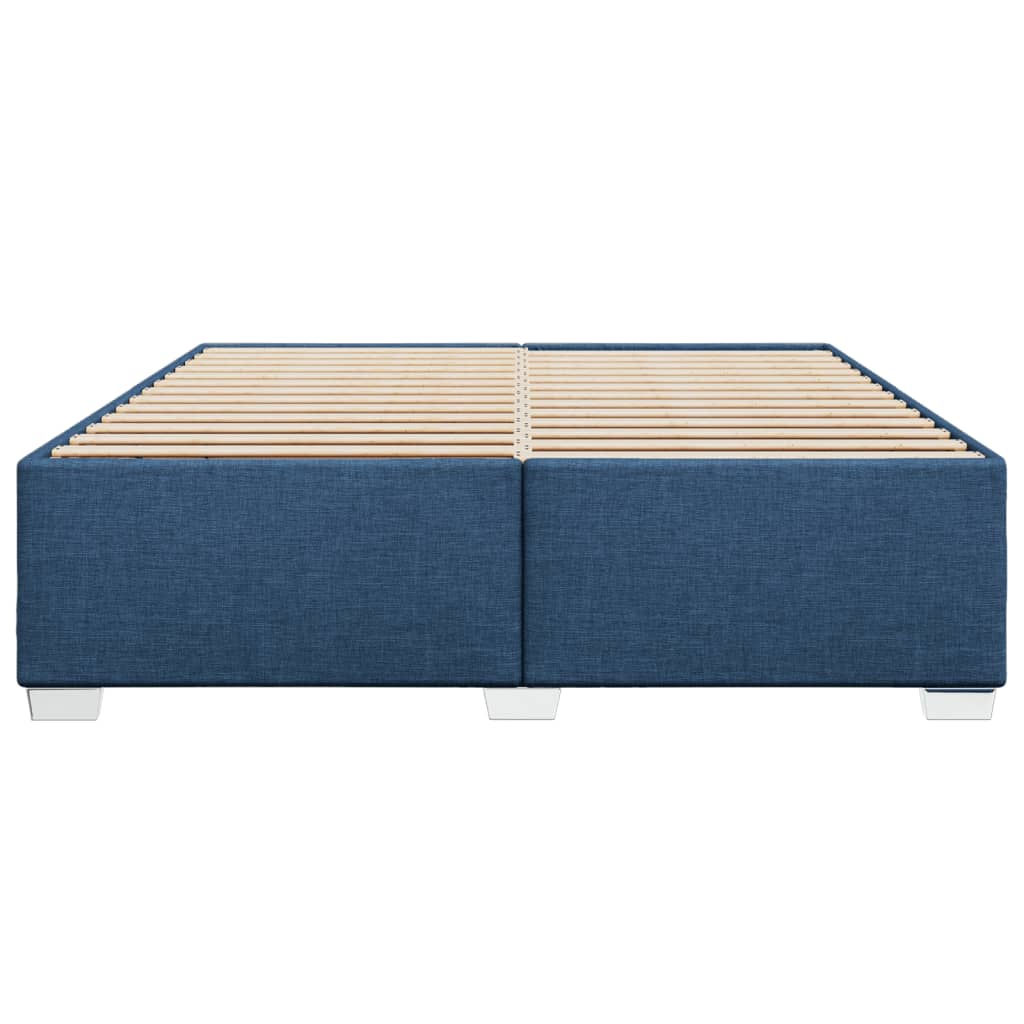 sengeramme uden madras 200x200 cm stof blå