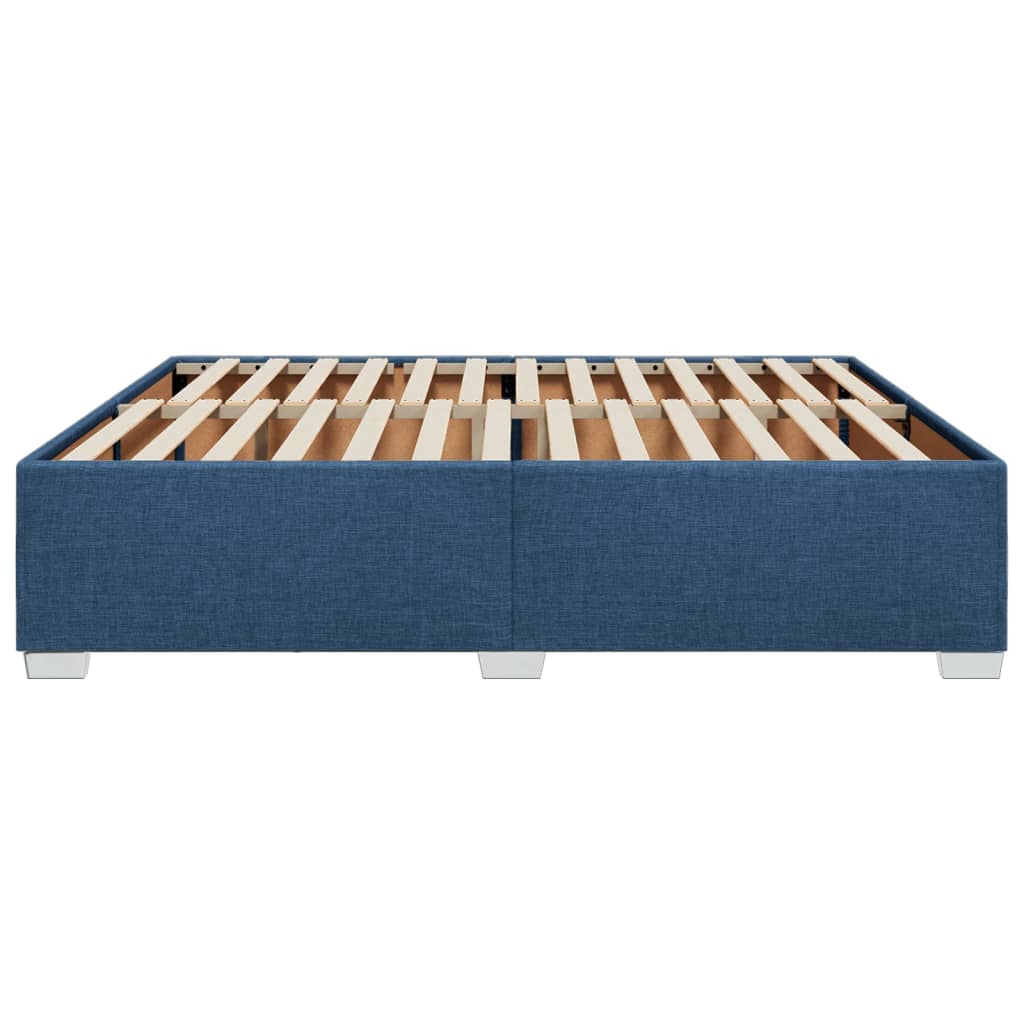 sengeramme uden madras 200x200 cm stof blå