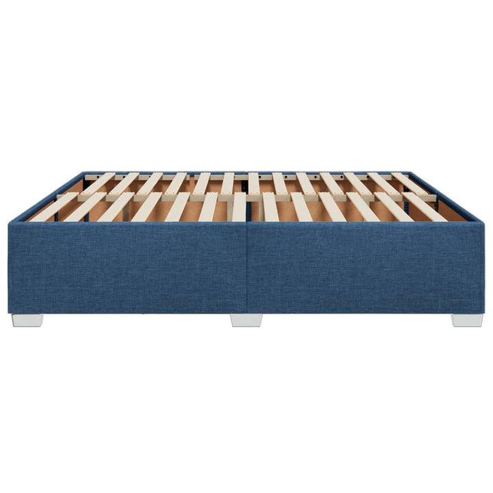 sengeramme uden madras 200x200 cm stof blå