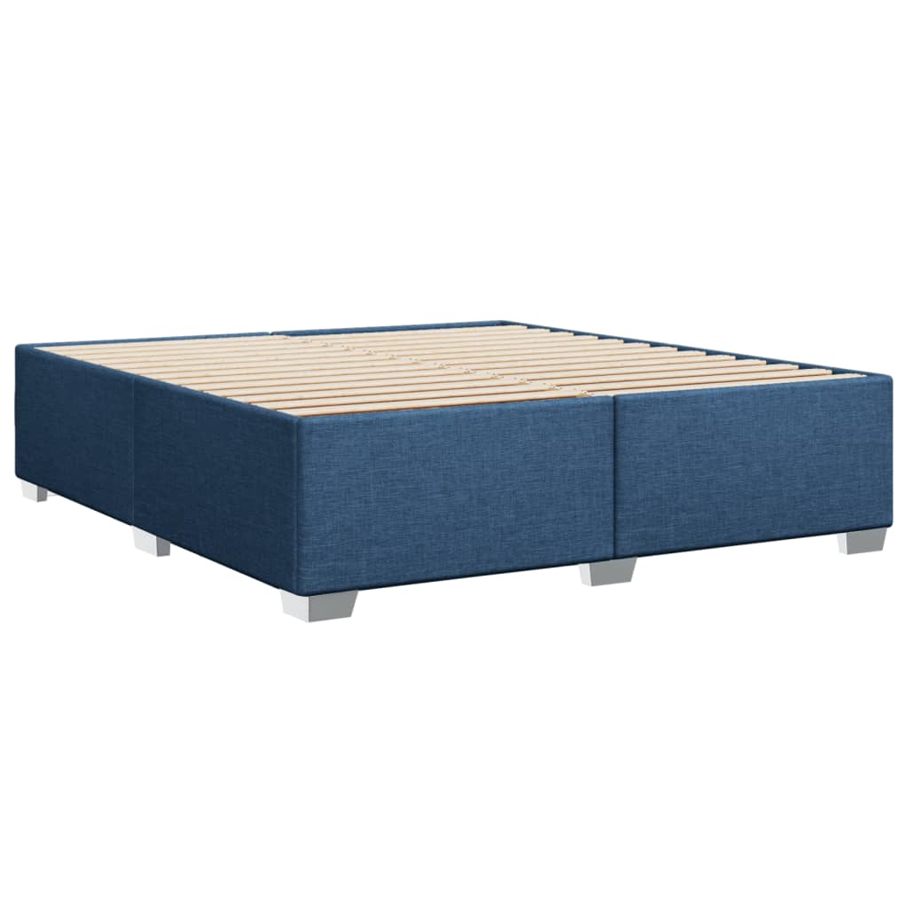 sengeramme uden madras 200x200 cm stof blå