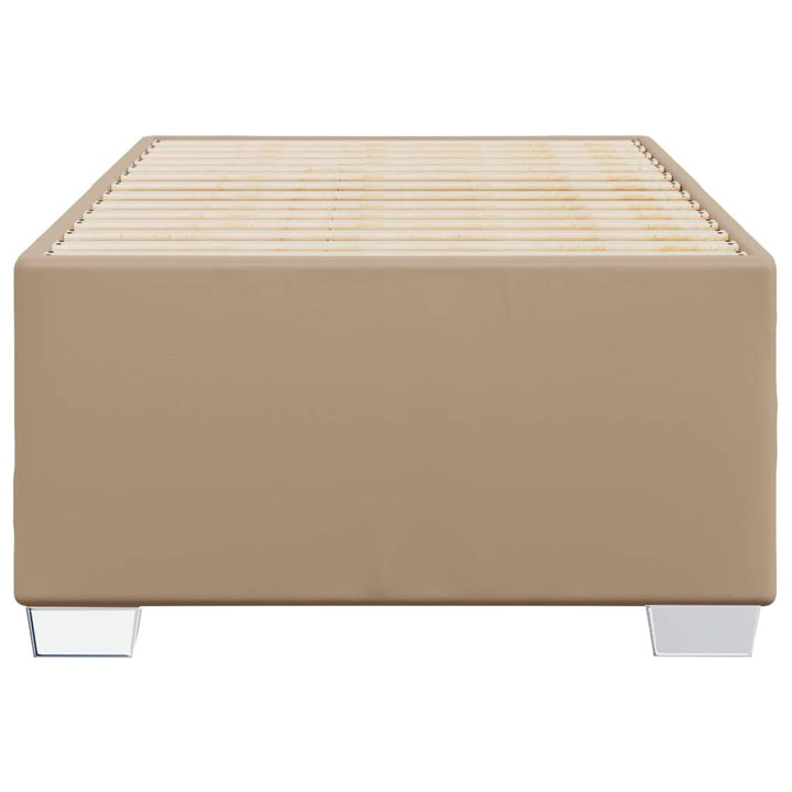 sengeramme 80x200 cm kunstlæder cappuccinofarvet