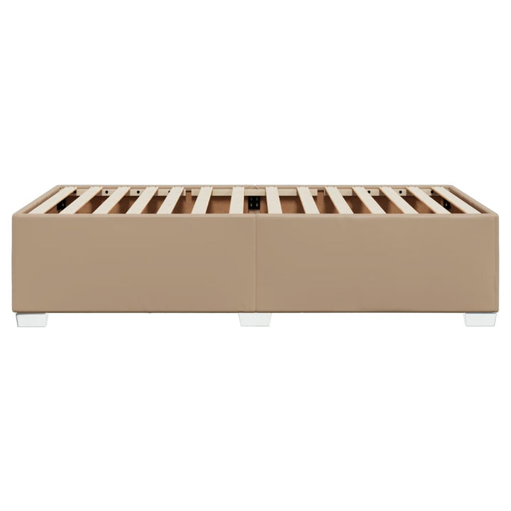 sengeramme 80x200 cm kunstlæder cappuccinofarvet