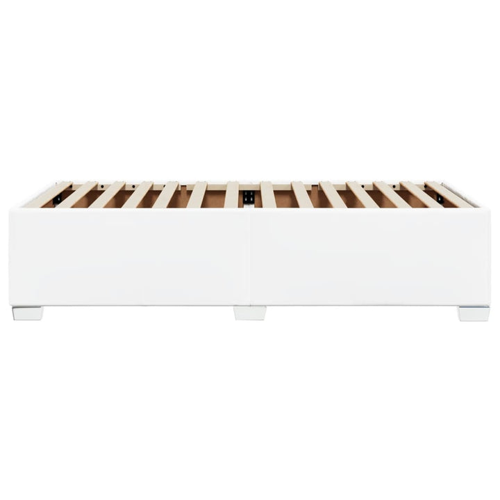 sengeramme 90x190 cm kunstlæder hvid