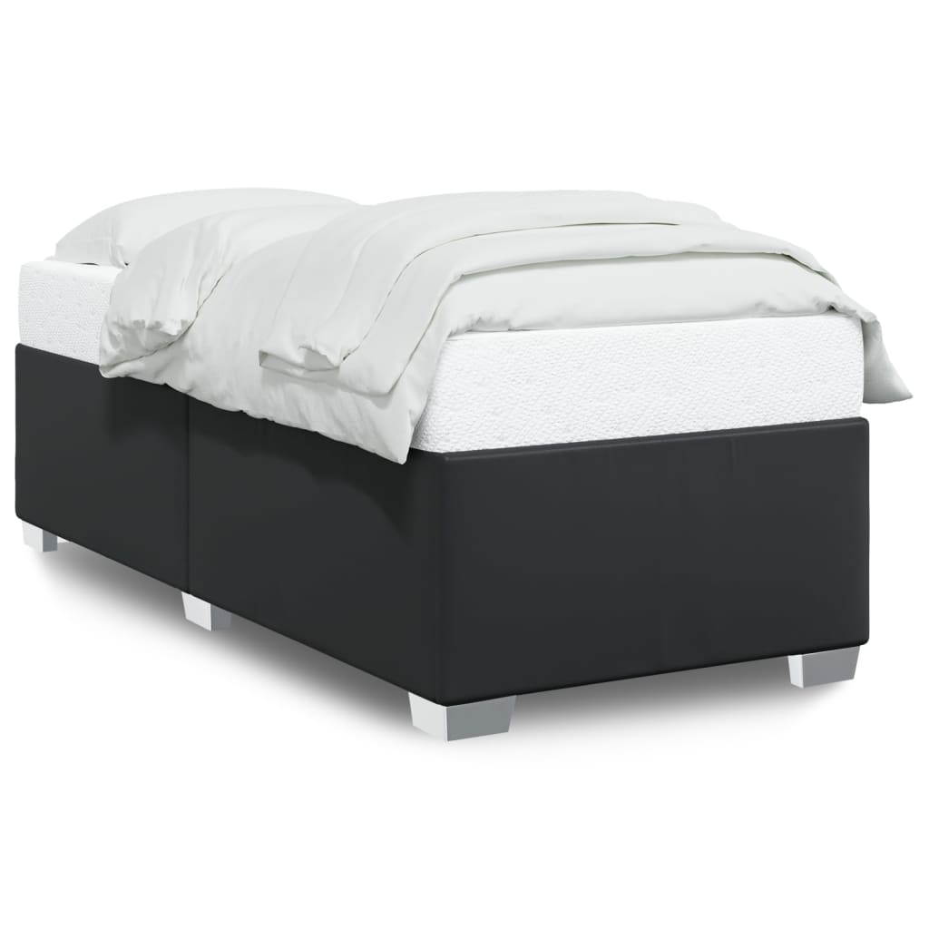 sengeramme 90x200 cm kunstlæder sort