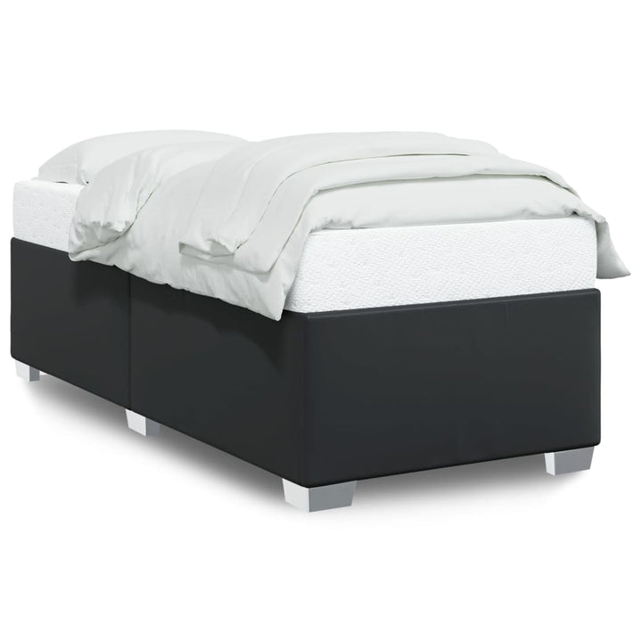 sengeramme 90x200 cm kunstlæder sort