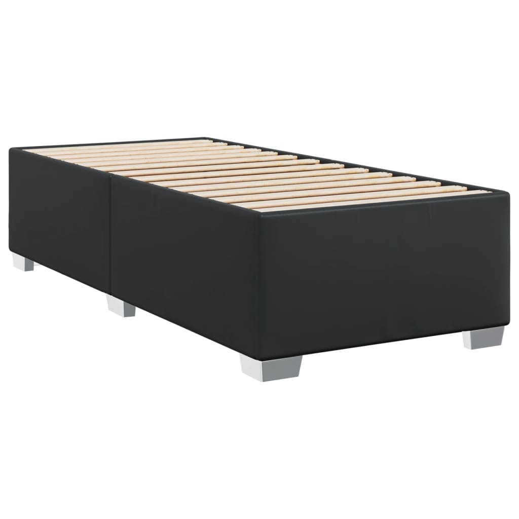 sengeramme 90x200 cm kunstlæder sort