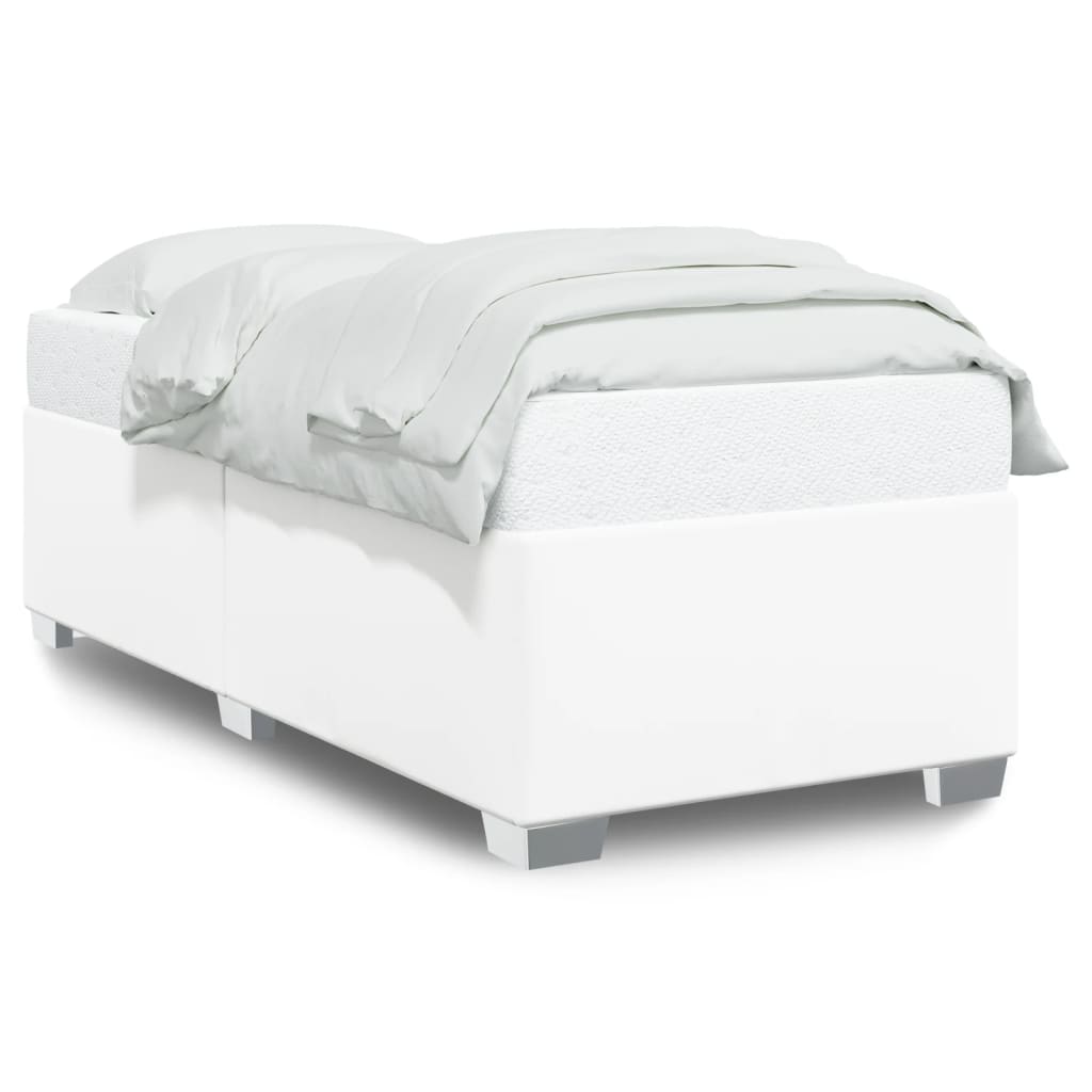 sengeramme 90x200 cm kunstlæder hvid