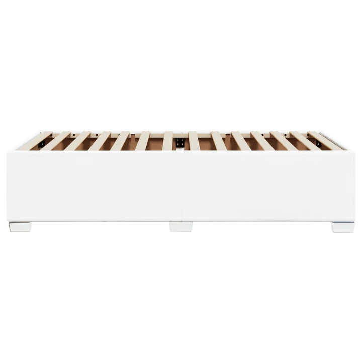 sengeramme 90x200 cm kunstlæder hvid