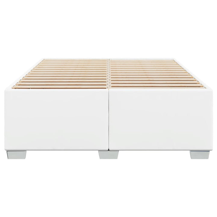 sengeramme 140x190 cm kunstlæder hvid