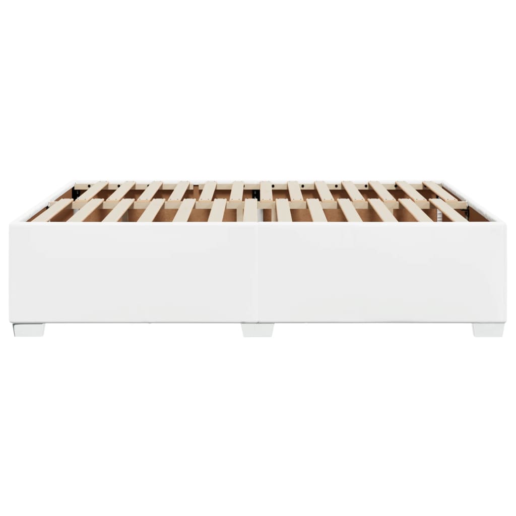 sengeramme 140x200 cm kunstlæder hvid
