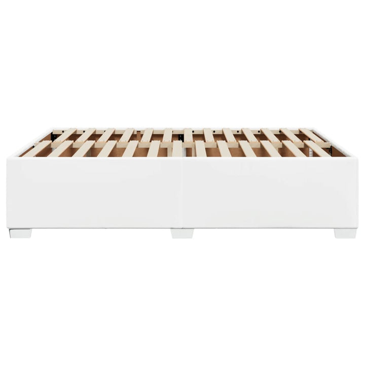 sengeramme 140x200 cm kunstlæder hvid