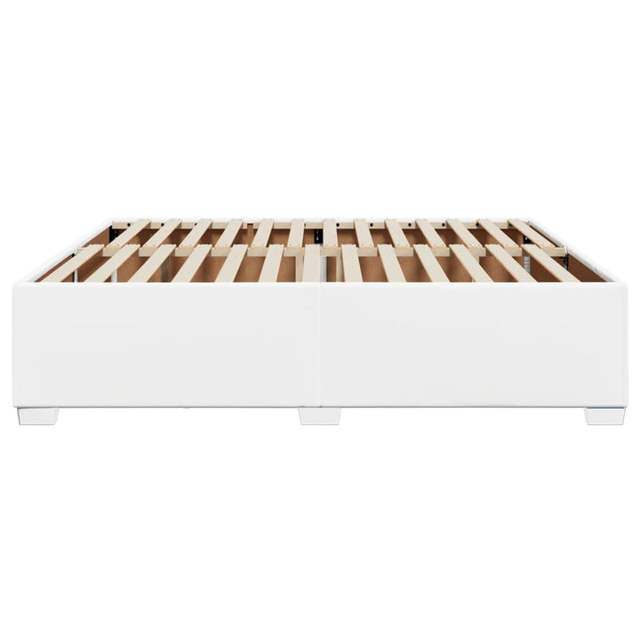 sengeramme 180x200 cm kunstlæder hvid