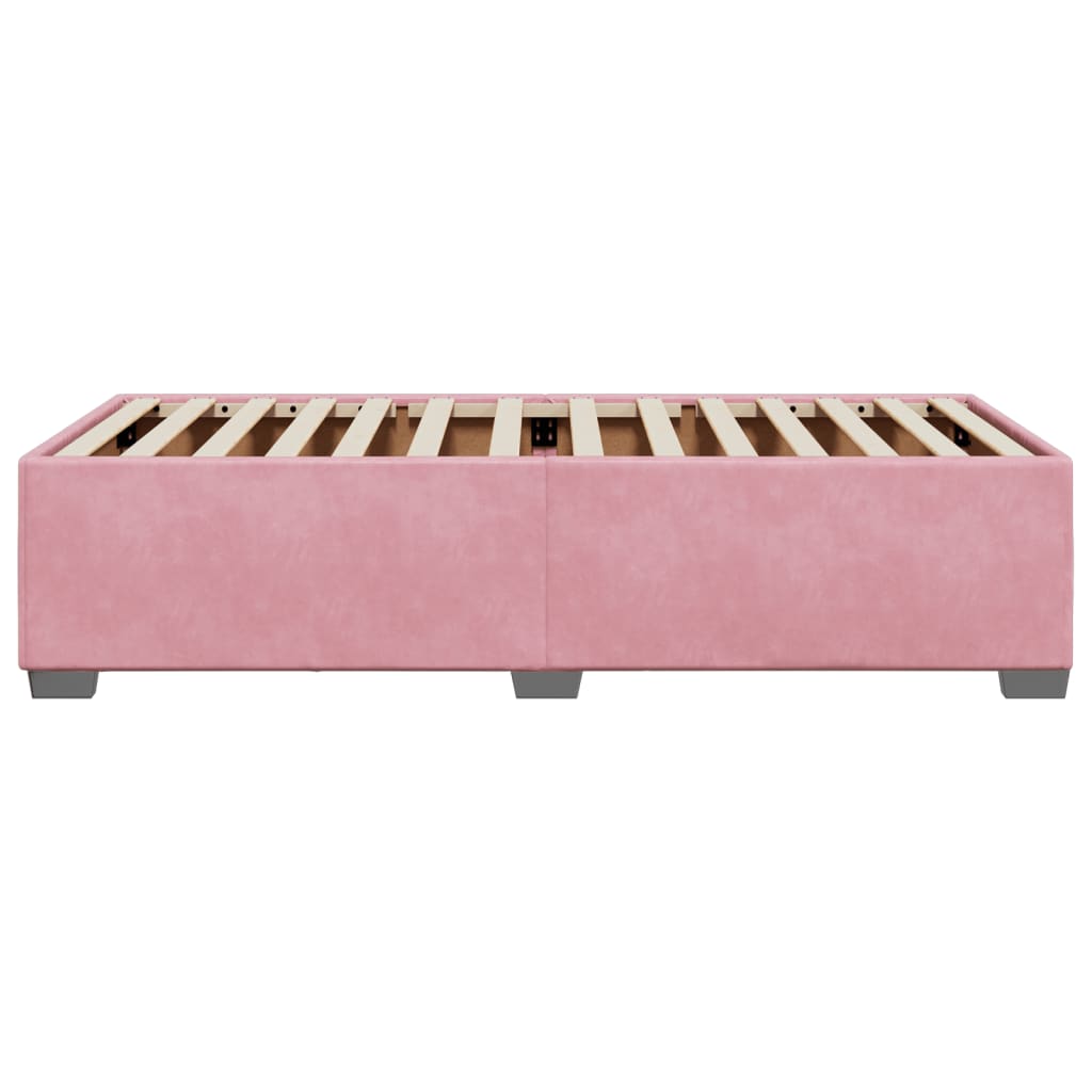 sengeramme 80x200 cm fløjl pink