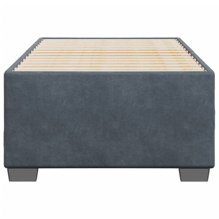 Sengeramme uden madras Mørkegrå 100x200 cm Fløjl