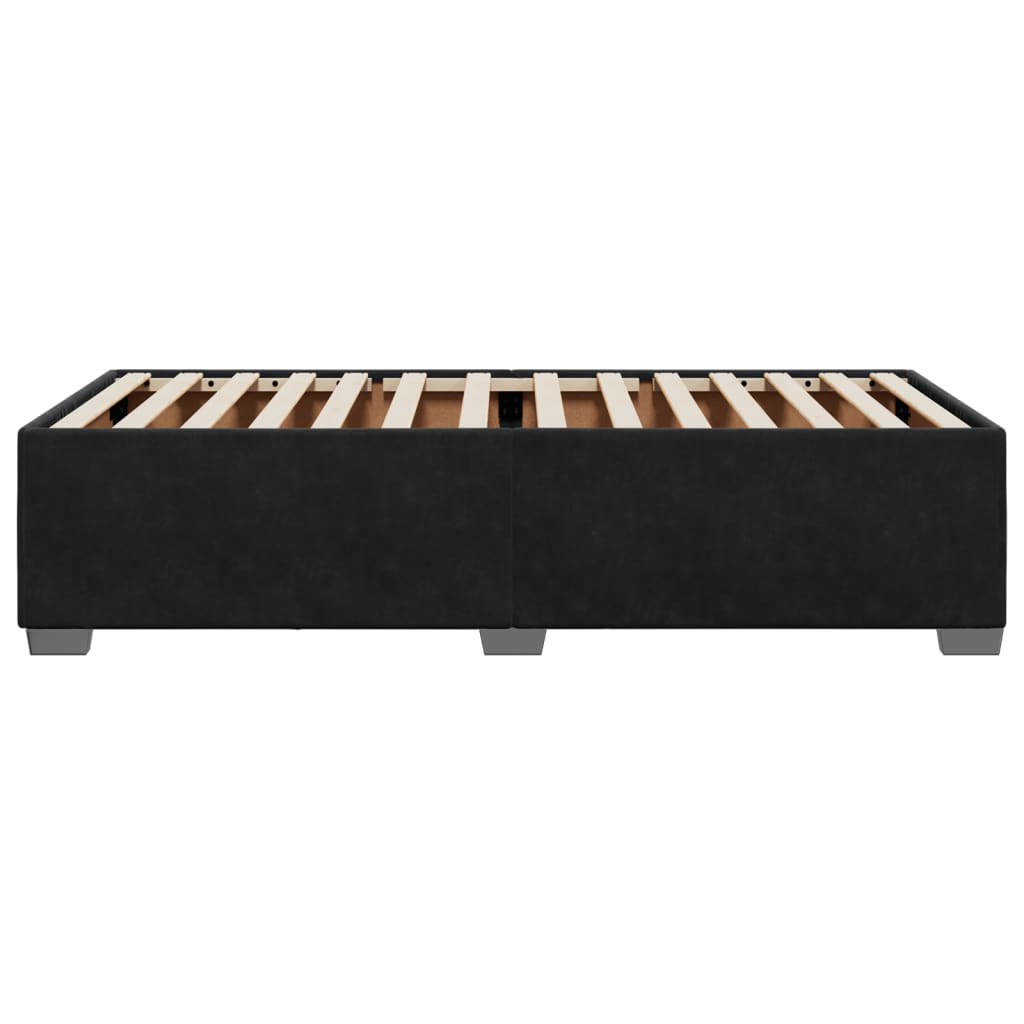 Sengeramme uden madras Sort 100x200 cm Fløjl