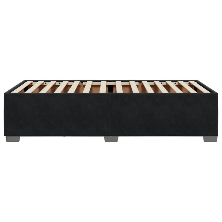 Sengeramme uden madras Sort 100x200 cm Fløjl