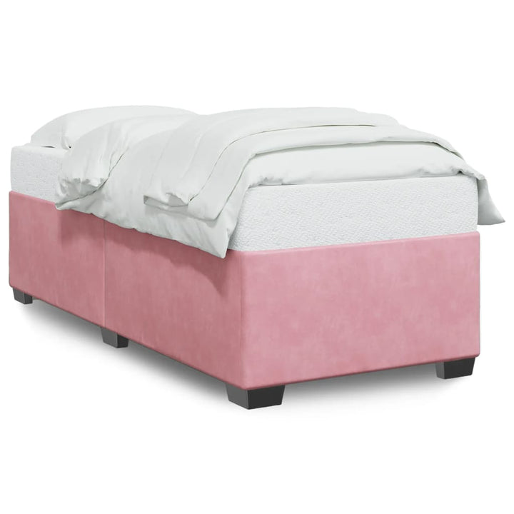 sengeramme 100x200 cm fløjl pink