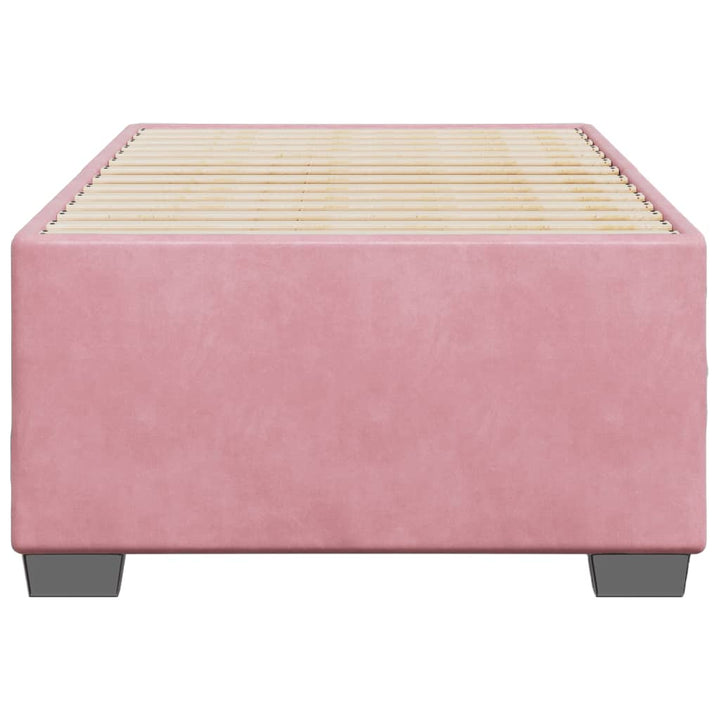 sengeramme 100x200 cm fløjl pink