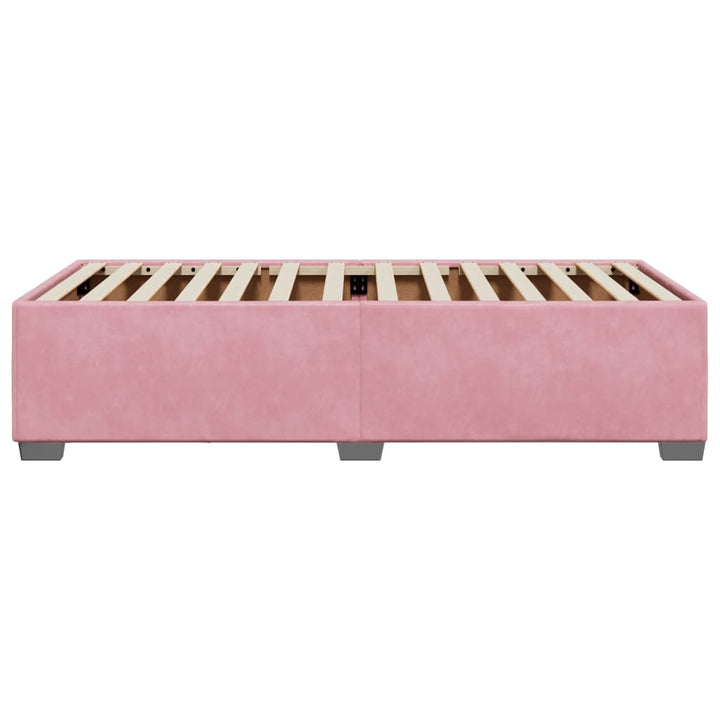 sengeramme 100x200 cm fløjl pink