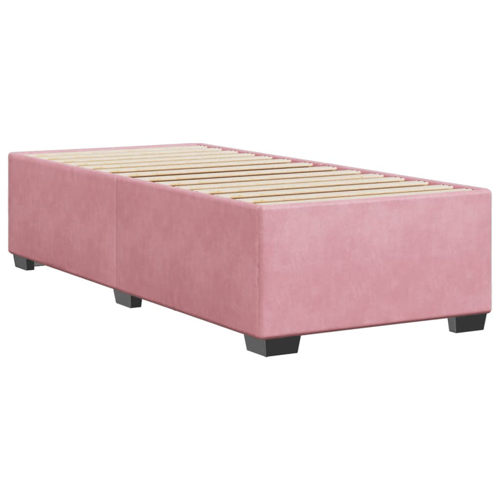 sengeramme 100x200 cm fløjl pink