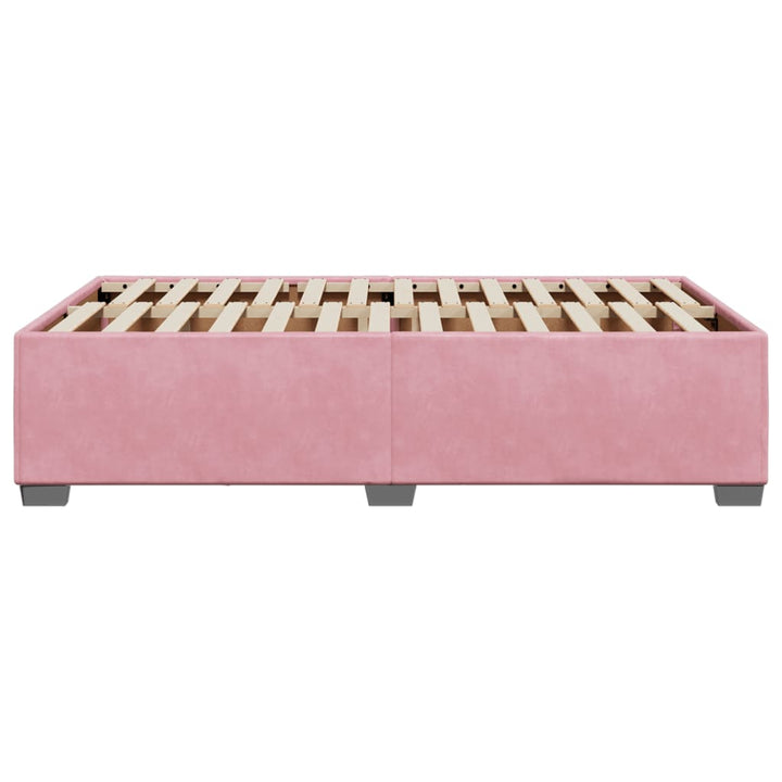 sengeramme 120x200 cm fløjl pink