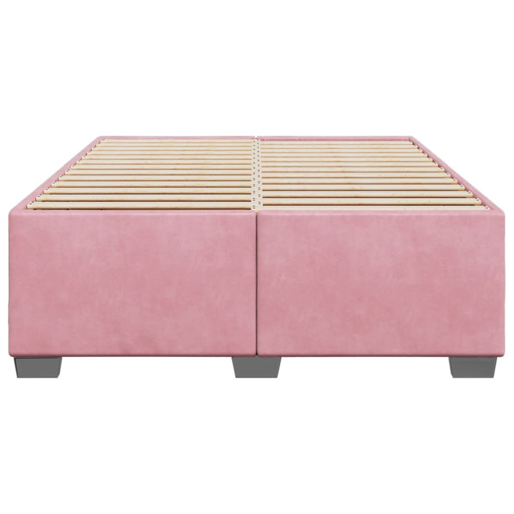 sengeramme 140x200 cm fløjl pink