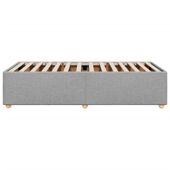 Sengeramme uden madras Lysegrå 80x200 cm Stof