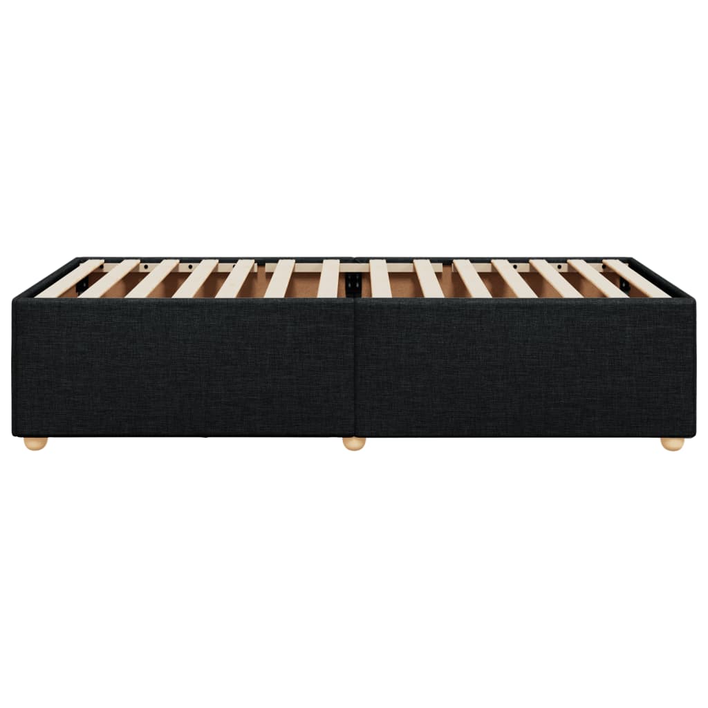 sengeramme uden madras 80x200 cm stof sort