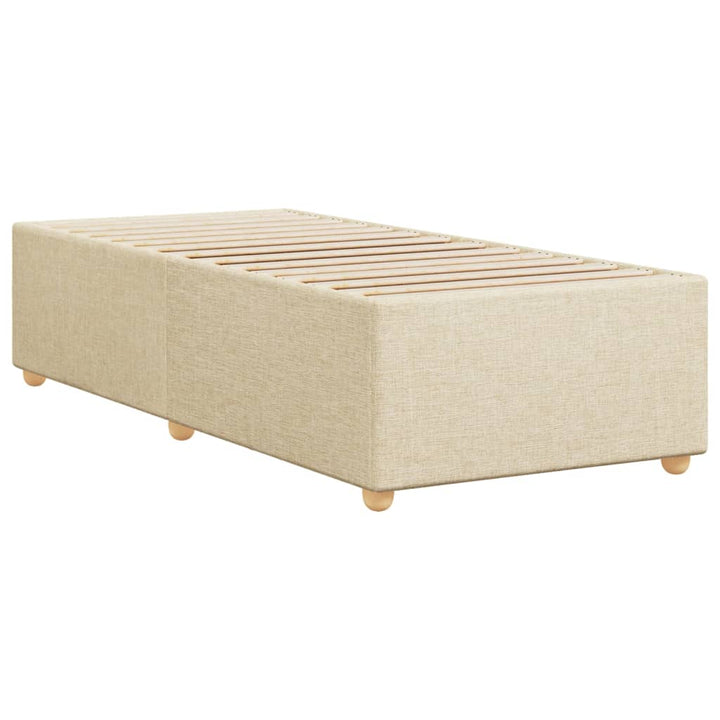 sengeramme uden madras 80x200 cm stof cremefarvet