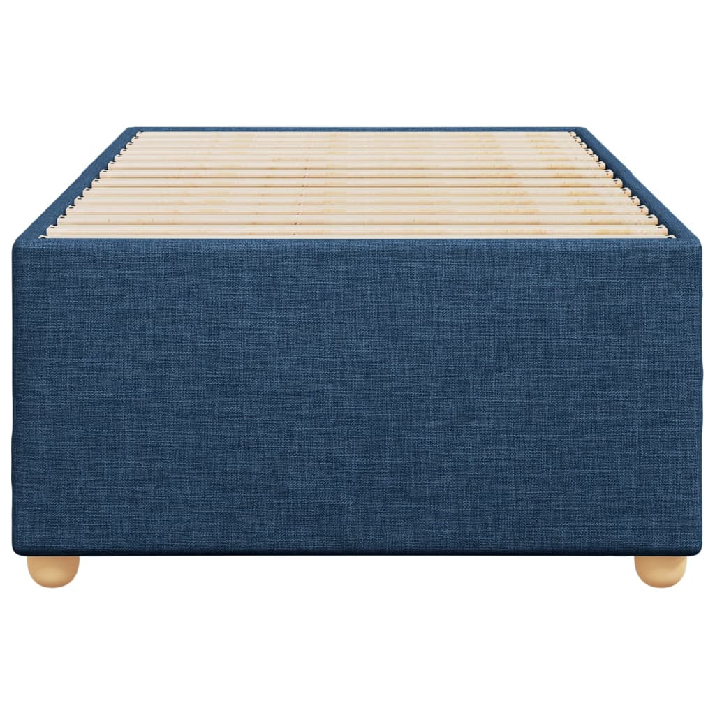 sengeramme uden madras 80x200 cm stof blå