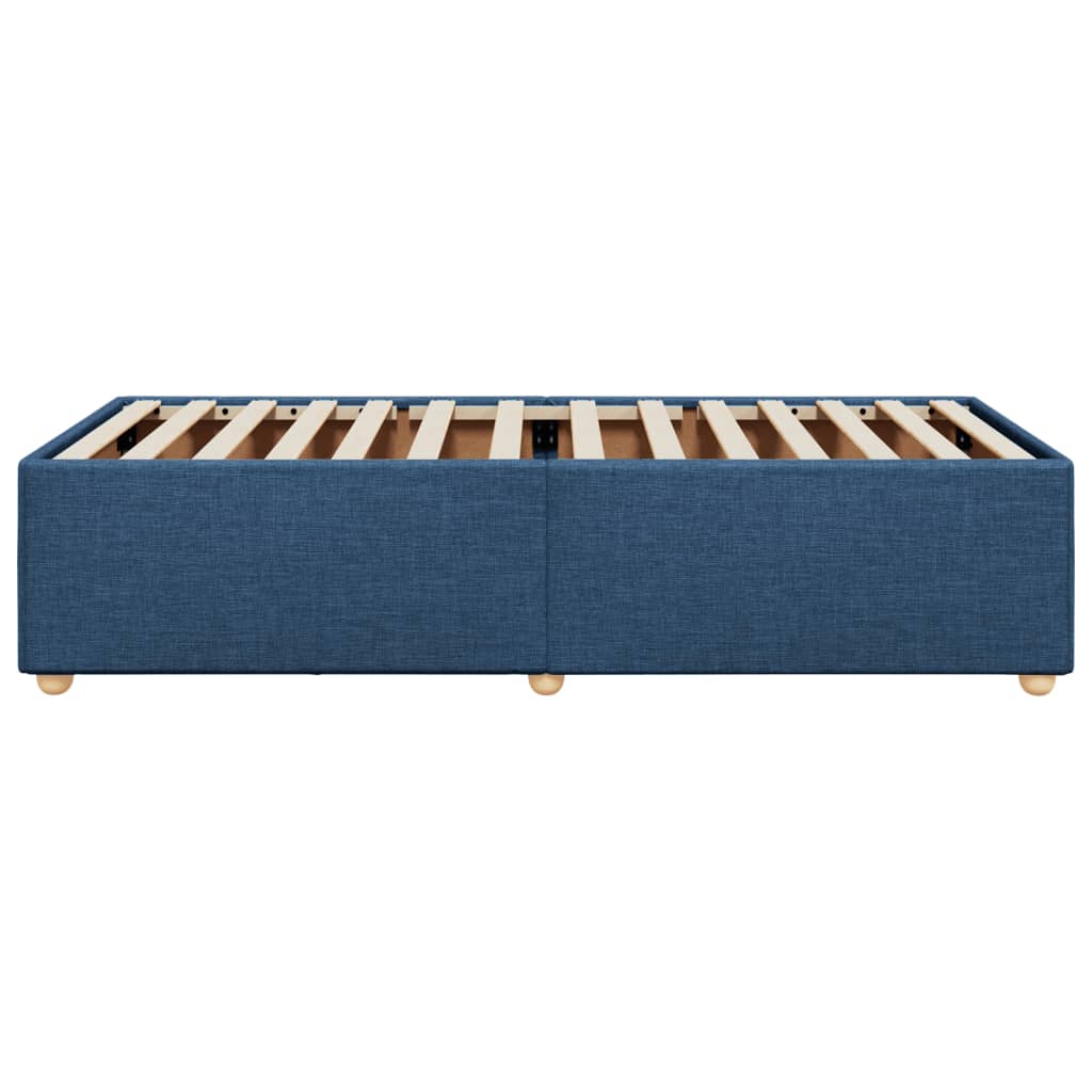 sengeramme uden madras 80x200 cm stof blå