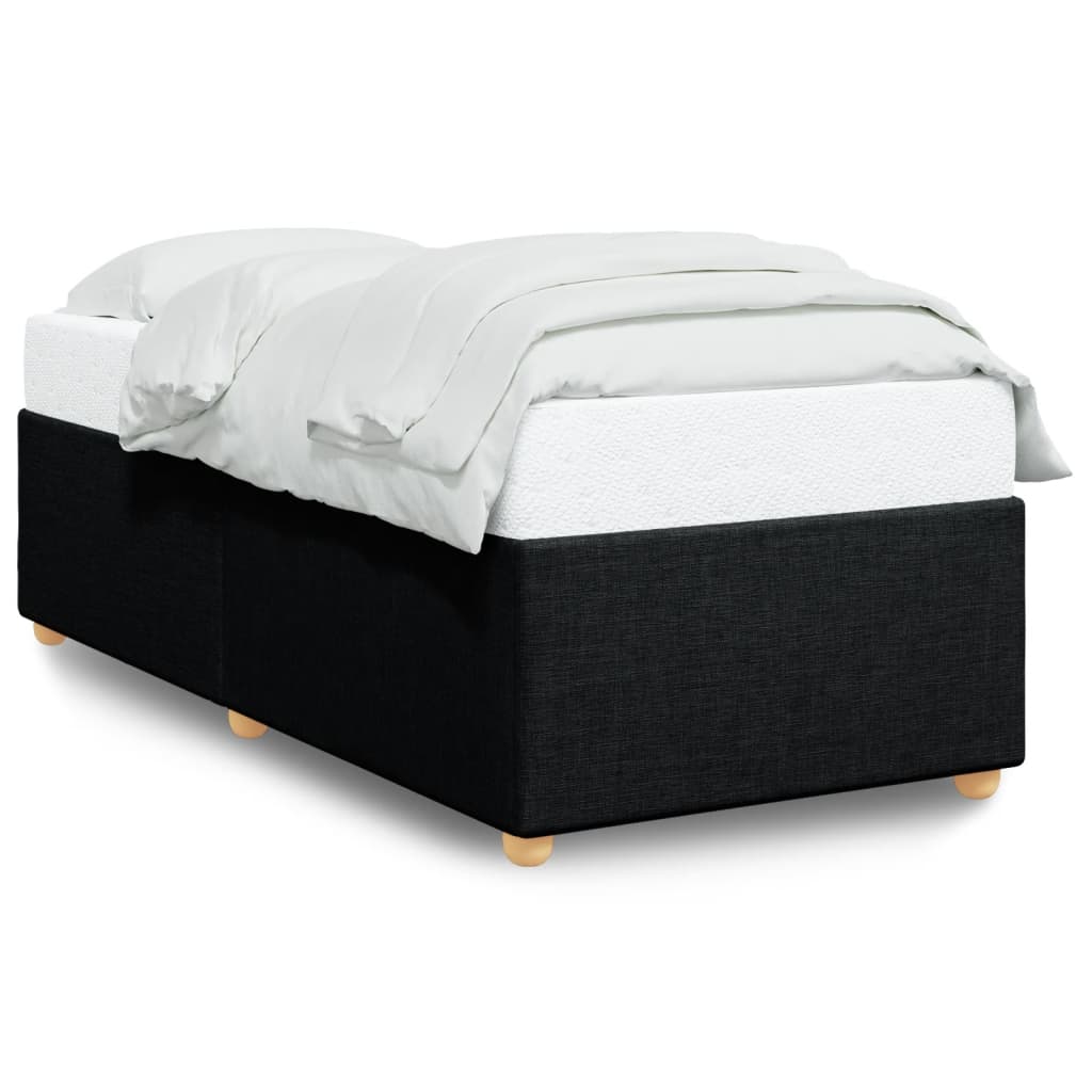sengeramme uden madras 90x190 cm stof sort
