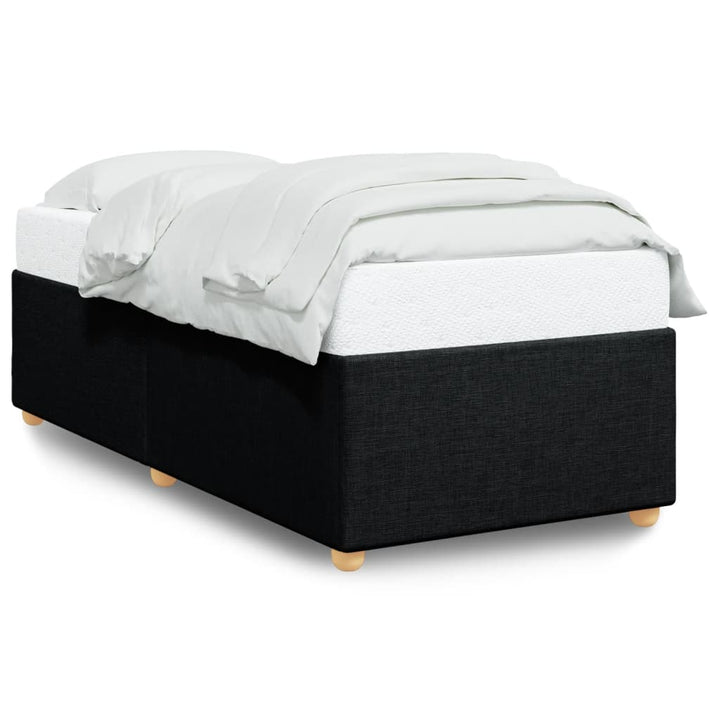 sengeramme uden madras 90x190 cm stof sort