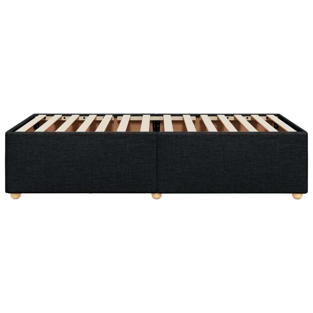 sengeramme uden madras 90x190 cm stof sort