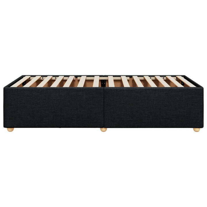 sengeramme uden madras 90x190 cm stof sort