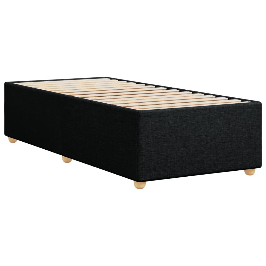 sengeramme uden madras 90x190 cm stof sort