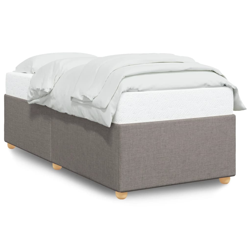 sengeramme uden madras 90x190 cm stof gråbrun