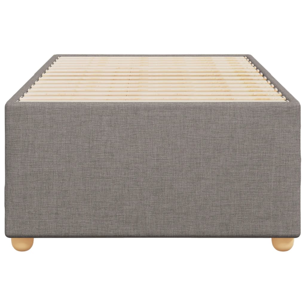 sengeramme uden madras 90x190 cm stof gråbrun