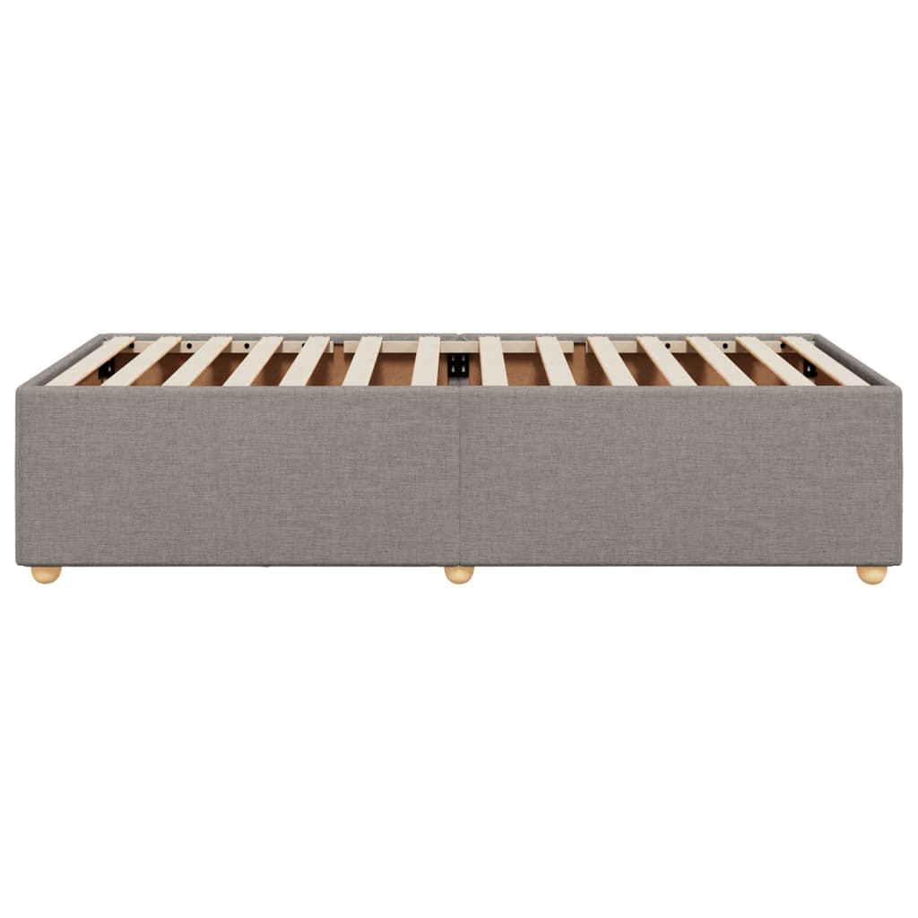 sengeramme uden madras 90x190 cm stof gråbrun