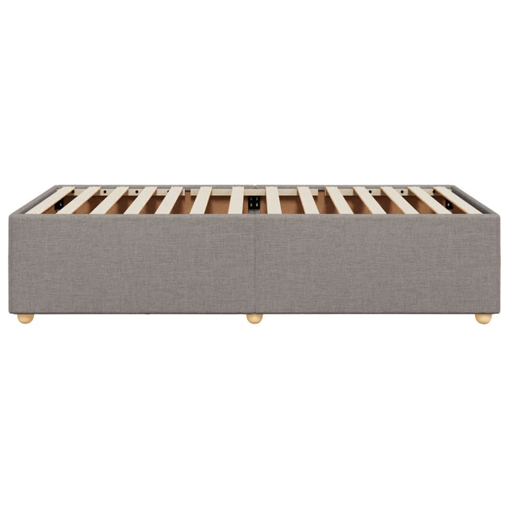 sengeramme uden madras 90x190 cm stof gråbrun