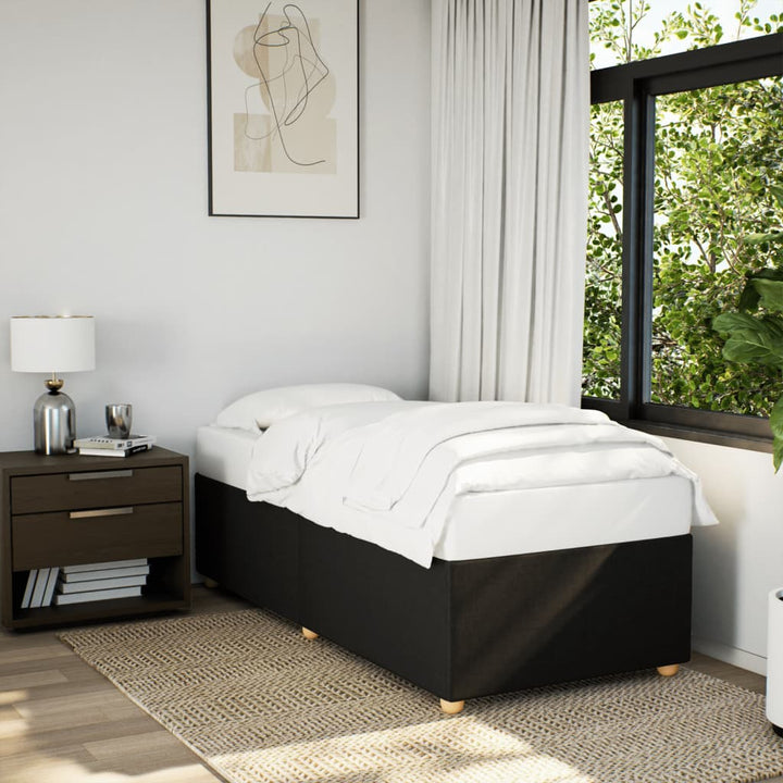 sengeramme uden madras 90x200 cm stof sort