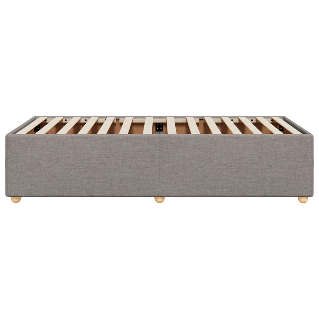 sengeramme uden madras 90x200 cm stof gråbrun