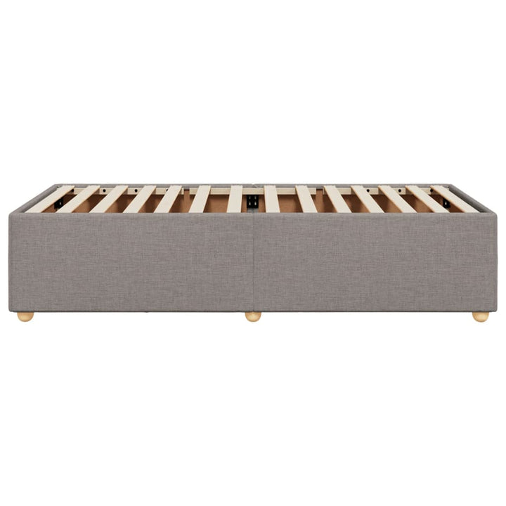 sengeramme uden madras 90x200 cm stof gråbrun
